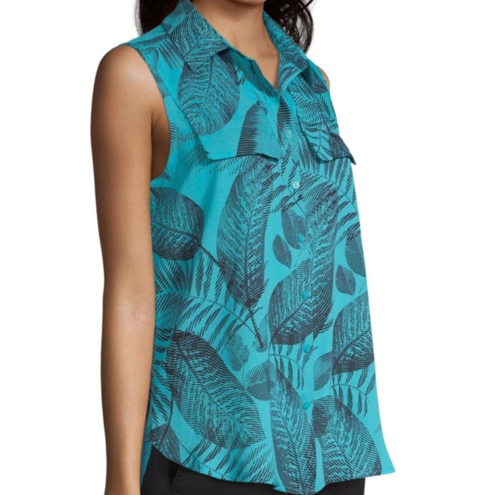 NWT Worthington Womens Sleeveless Blouse Sz XL - Picture 3 of 7